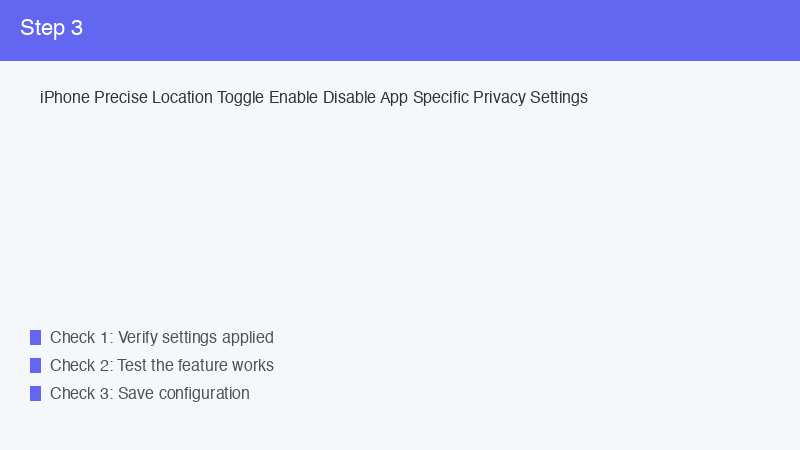iPhone Precise Location Toggle Enable Disable App Specific Privacy Settings