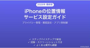 【2026年最新版】iPhoneの位置情報サービス設定完全ガイド【プライバシー・精度管理】