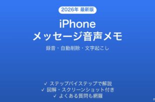iPhoneのメッセージで音声メッセージを送受信する完全ガイド