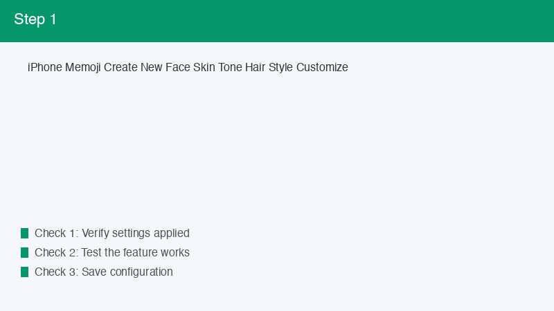 iPhone Memoji Create New Face Skin Tone Hair Style Customize