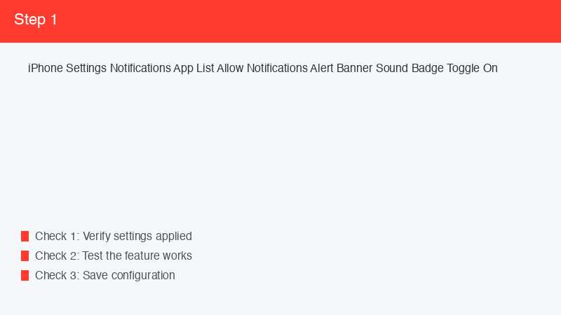 iPhone Settings Notifications App List Allow Notifications Alert Banner Sound Ba
