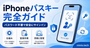 iPhoneのパスキーでパスワード不要サインインを使い登録手順や同期と管理を確認する日本語アイキャッチ画像