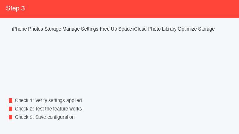 iPhone Photos Storage Manage Settings Free Up Space iCloud Photo Library Optimiz