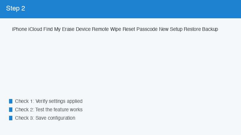 iPhone iCloud Find My Erase Device Remote Wipe Reset Passcode New Setup Restore