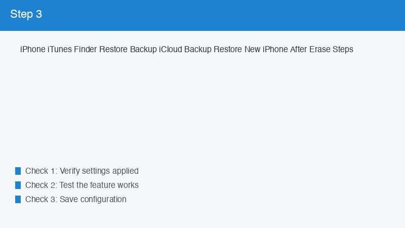 iPhone iTunes Finder Restore Backup iCloud Backup Restore New iPhone After Erase