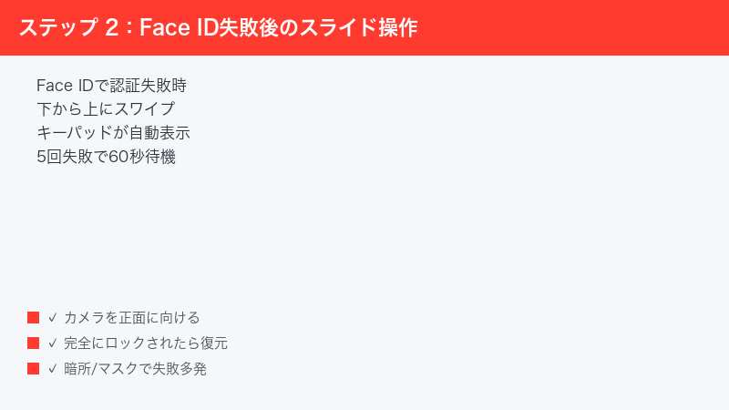 iPhone Face ID Fail Slide Up Passcode Keypad Auto Display