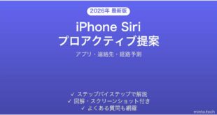 【2026年最新版】iPhoneのSiriプロアクティブ提案機能完全ガイド