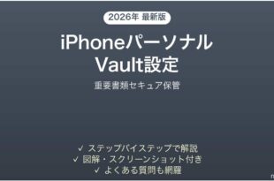 iPhone OneDriveパーソナルVaultの使い方完全ガイドセキュア