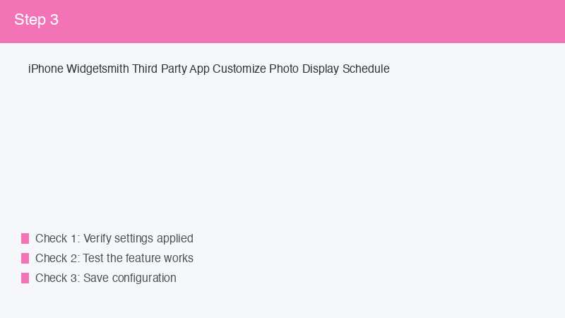 iPhone Widgetsmith Third Party App Customize Photo Display Schedule