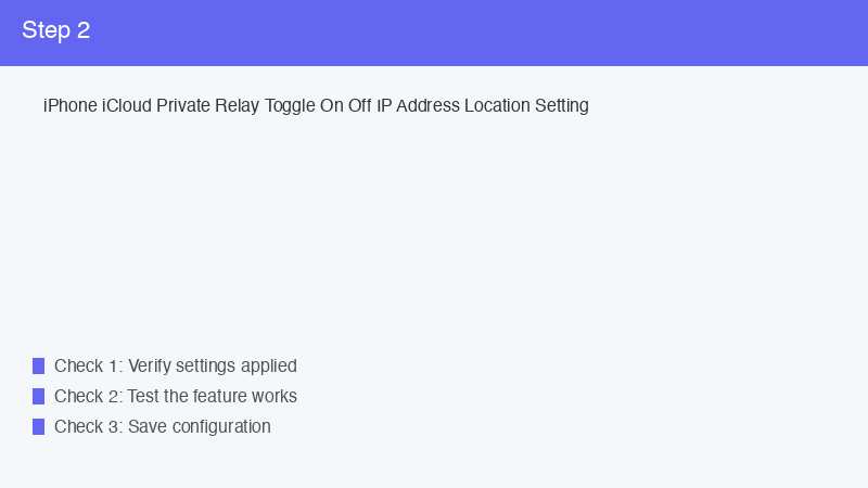 iPhone iCloud Private Relay Toggle On Off IP Address Location Setting