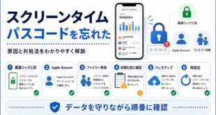 iPhoneスクリーンタイムパスコードを忘れた時の対処法