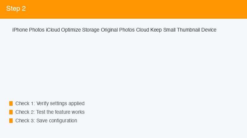 iPhone Photos iCloud Optimize Storage Original Photos Cloud Keep Small Thumbnail