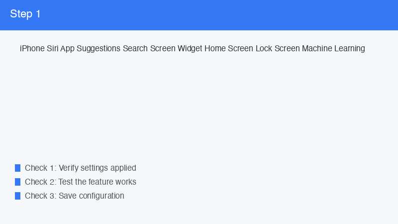iPhone Siri App Suggestions Search Screen Widget Home Screen Lock Screen Machine