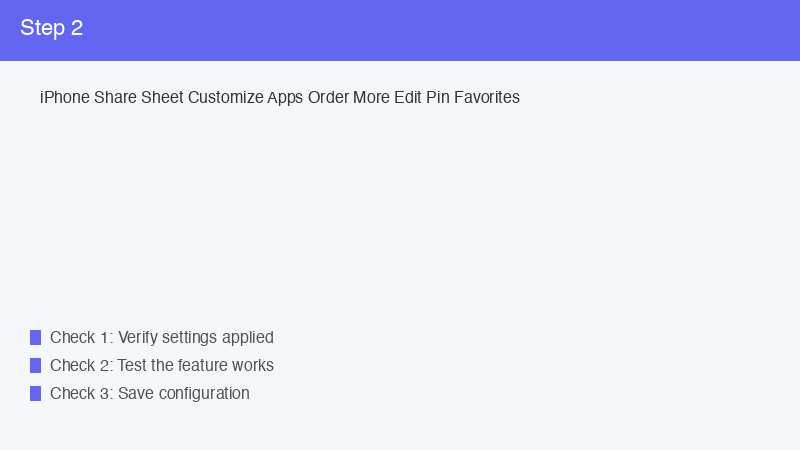 iPhone Share Sheet Customize Apps Order More Edit Pin Favorites