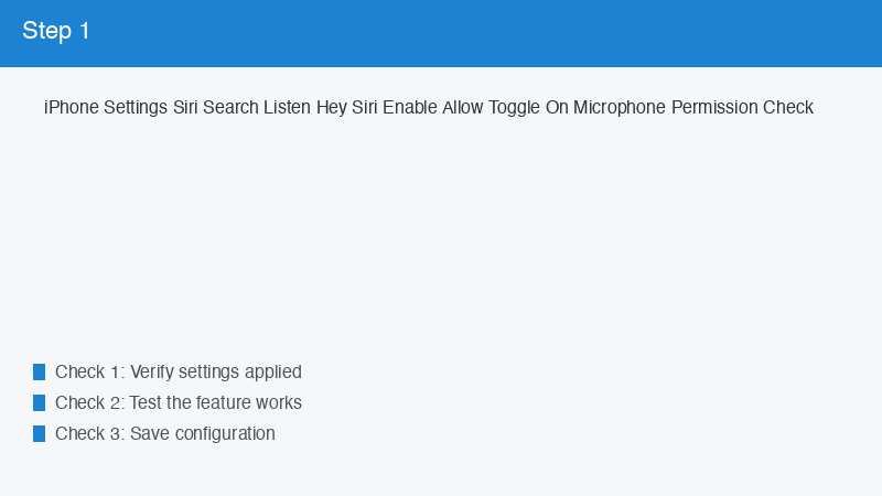 iPhone Settings Siri Search Listen Hey Siri Enable Allow Toggle On Microphone Pe
