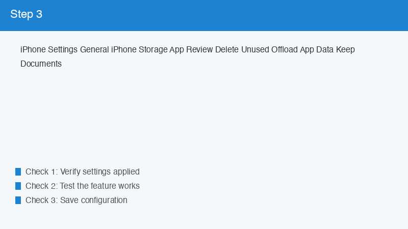 iPhone Settings General iPhone Storage App Review Delete Unused Offload App Data