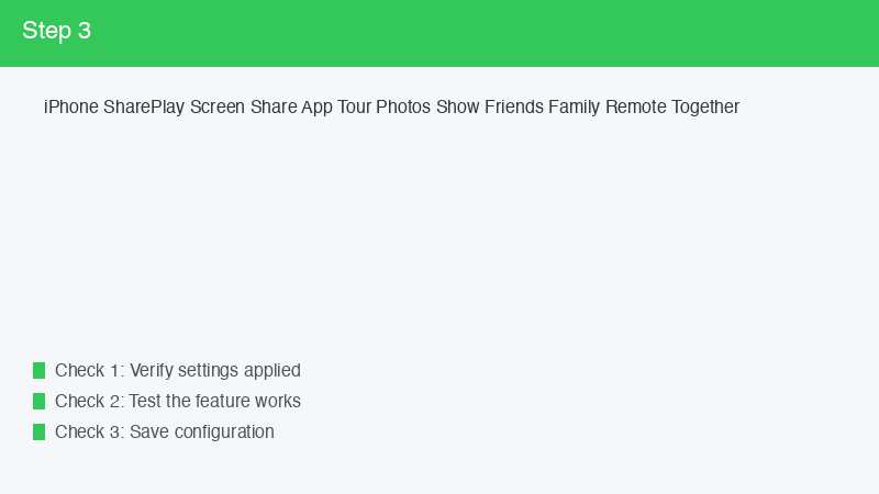 iPhone SharePlay Screen Share App Tour Photos Show Friends Family Remote Togethe