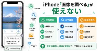 iPhoneの「画像を調べる」が使えない原因と確認ポイントをまとめたアイキャッチ画像