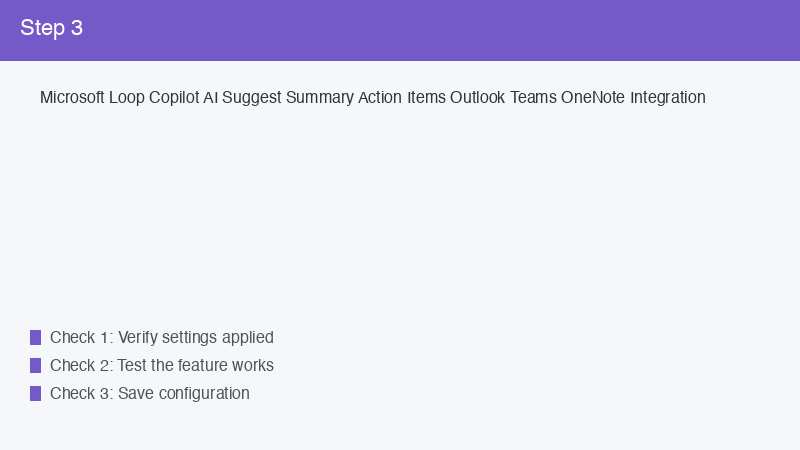 Microsoft Loop Copilot AI Suggest Summary Action Items Outlook Teams OneNote Int