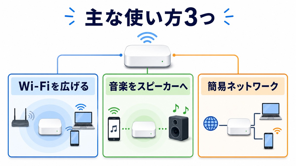 AirMac Express完全ガイド｜基本的な使い方・AirPlay・中古購入時の