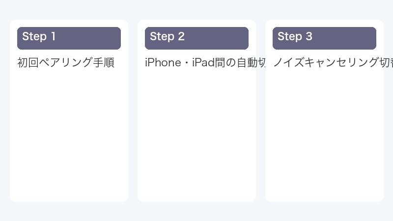 ノイズキャンセリング切替設定