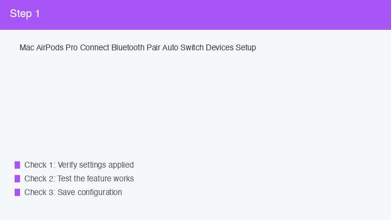 Mac AirPods Pro Connect Bluetooth Pair Auto Switch Devices Setup