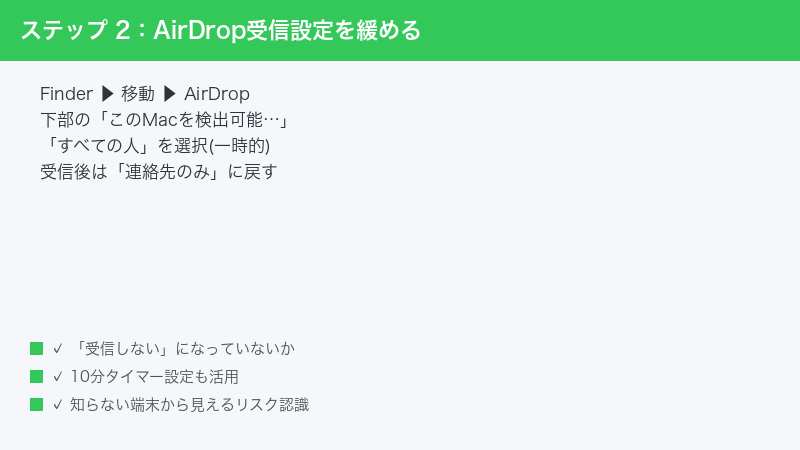 Mac Finder AirDrop Receiving Setting Everyone Contacts Only