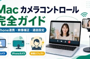 MacのカメラコントロールでiPhone連携や映像補正や通話設定を整理した日本語アイキャッチ画像
