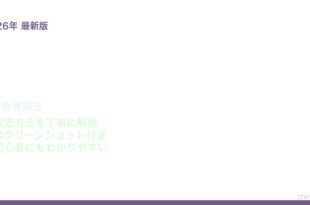 Macカラーフィルタアクセシビリティ機能