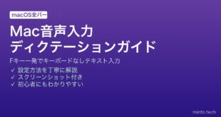 【2026年最新版】Macの音声入力（ディクテーション）で文字を入力する完全ガイド【完全ガイド】