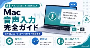 Macの音声入力で日本語入力やショートカットや精度改善を整理した日本語アイキャッチ画像
