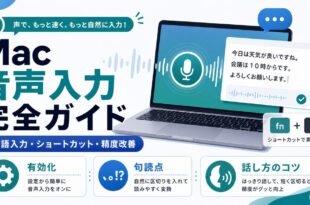 Macの音声入力で日本語入力やショートカットや精度改善を整理した日本語アイキャッチ画像