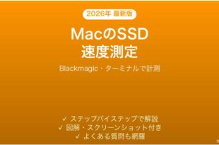 MacのSSDの速度を測定・確認する方法完全ガイド