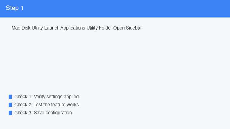 Mac Disk Utility Launch Applications Utility Folder Open Sidebar