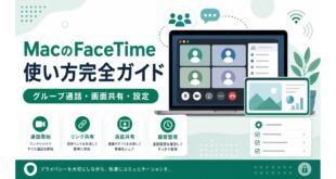 MacのFaceTimeで通話開始、リンク共有、画面共有、履歴整理を確認する日本語アイキャッチ画像