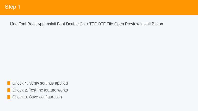 Mac Font Book App Install Font Double Click TTF OTF File Open Preview Install Bu