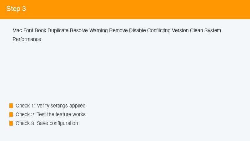 Mac Font Book Duplicate Resolve Warning Remove Disable Conflicting Version Clean