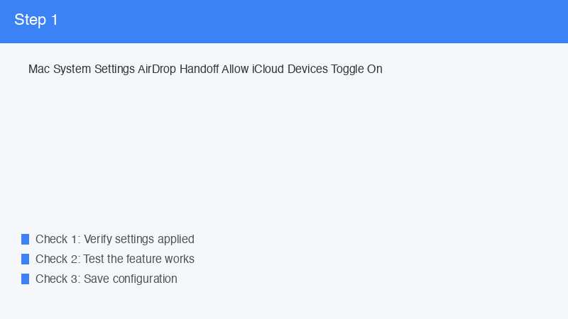 Mac System Settings AirDrop Handoff Allow iCloud Devices Toggle On