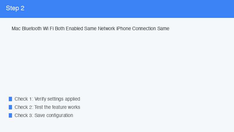 Mac Bluetooth Wi Fi Both Enabled Same Network iPhone Connection Same