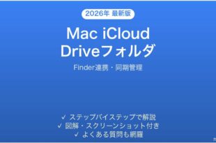 Mac iCloud Driveのフォルダ管理完全ガイドFinder連携同期