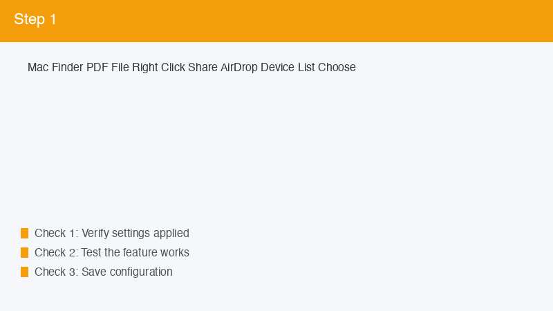Mac Finder PDF File Right Click Share AirDrop Device List Choose