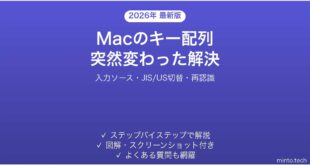 【2026年最新版】Macのキーボードレイアウトが突然変わった・英語配列(US)になった時の原因と解決法完全ガイド