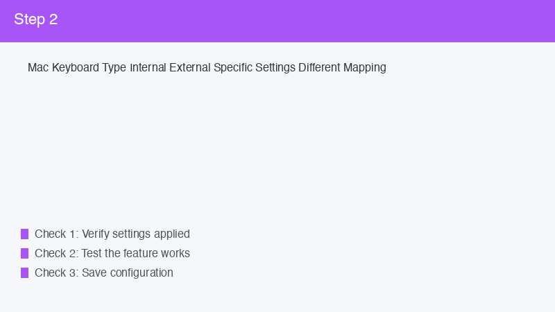 Mac Keyboard Type Internal External Specific Settings Different Mapping