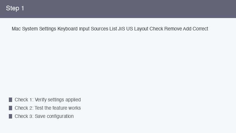 Mac System Settings Keyboard Input Sources List JIS US Layout Check Remove Add C