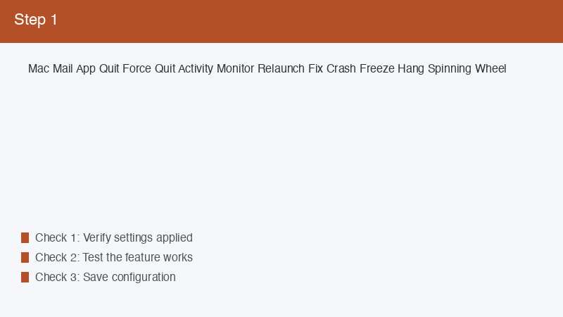 Mac Mail App Quit Force Quit Activity Monitor Relaunch Fix Crash Freeze Hang Spi