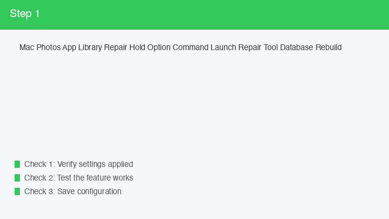 Mac Photos App Library Repair Hold Option Command Launch Repair Tool Database Re