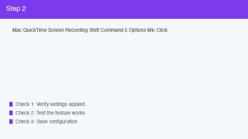 Mac QuickTime Screen Recording Shift Command 5 Options Mic Click