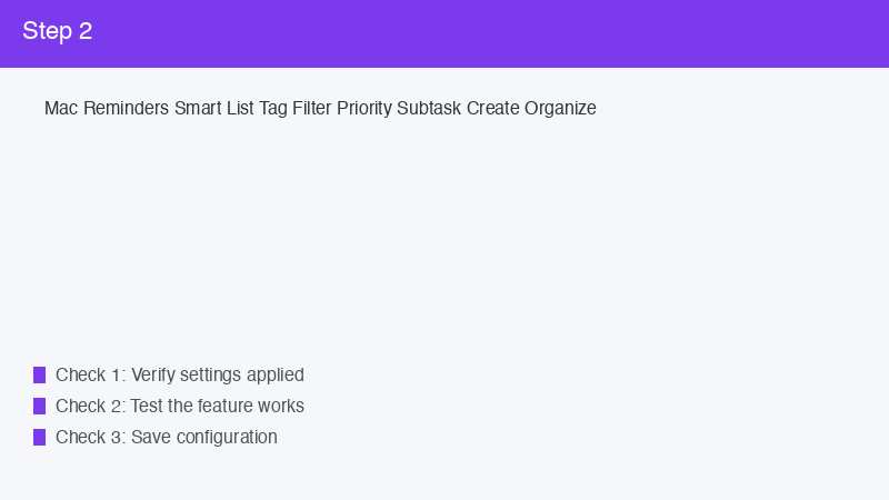 Mac Reminders Smart List Tag Filter Priority Subtask Create Organize