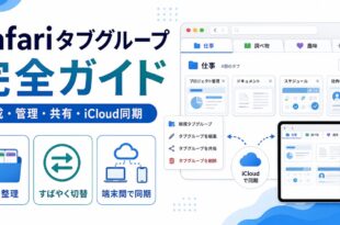 MacのSafariタブグループで作成や管理や共有やiCloud同期を使う流れを整理した日本語アイキャッチ画像