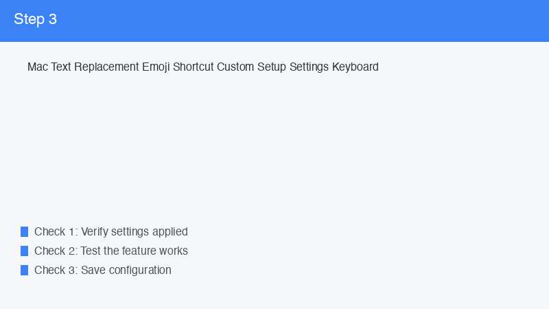 Mac Text Replacement Emoji Shortcut Custom Setup Settings Keyboard